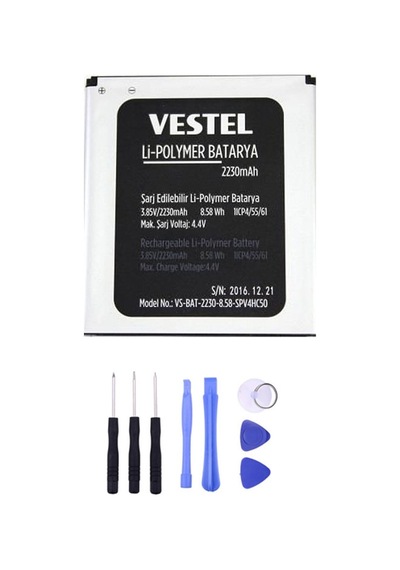 Vestel Uyumlu Venüs 5000 Vs-Bat-2230 Batarya Pil + Tamir Seti