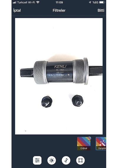 Bianchi Kenli Orta Göbek Siyah Bb-Un26 Kare Mil 68/118 MM