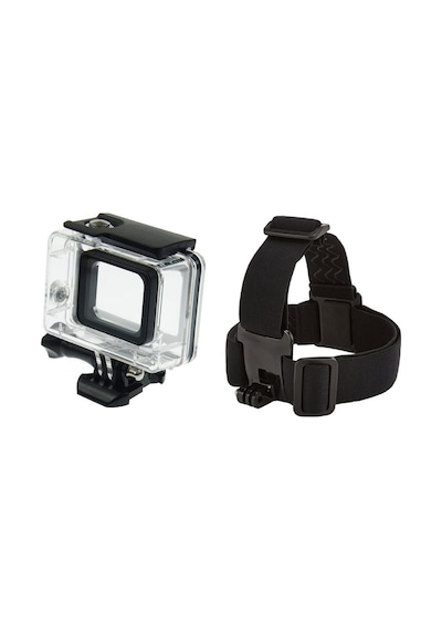 Gopro Hero 7 Silver Su Geçirmez Kılıf 4 Parça Gp24 Kafa Bandı Set