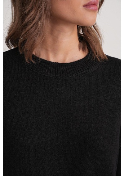 Hiccup Mixray Oversize Triko Kazak Siyah