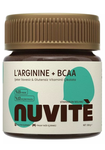 Nuvite Bcaa + Arginine Çikolata Aromalı 300 Gr