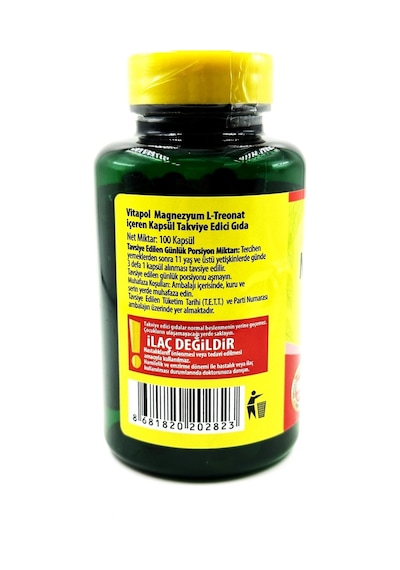 Vitapol Magnezyum L-treonat 2000 Mg 100 Vegan Kapsül mgltreonat