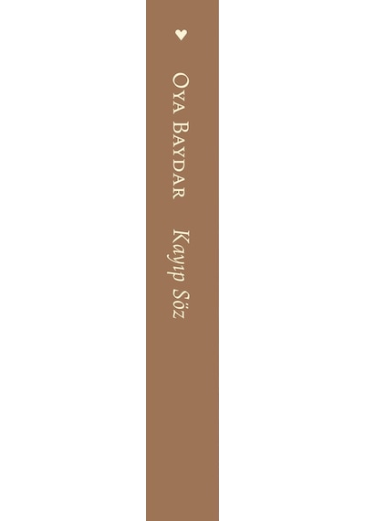 Kayıp Söz - Oya Baydar -  Can Yayınları