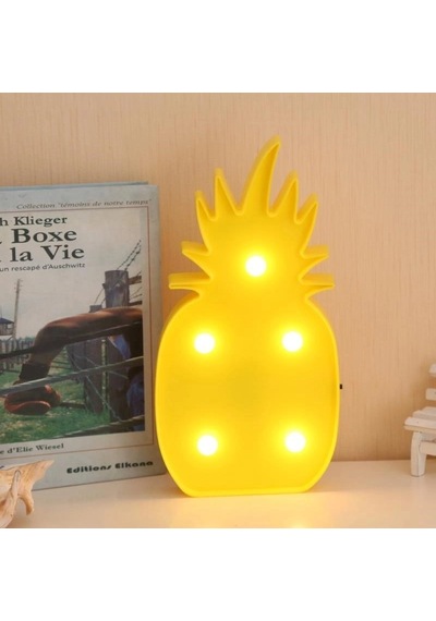 Gece Lambası Ananas Şeklinde Ledli Dekor Amaçlı Eğlenceli Çocuk .