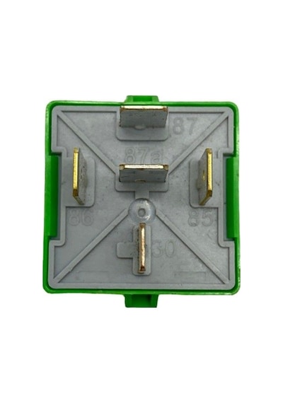G.cartıer 12v Röle 5 Uçlu 35a Çift Platin Diyotlu 30-85-86-87-87a Yeşil Oem