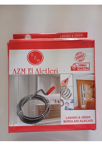 Azm Lavabo-kanal-boru Gider Açma Sustası 8 Mt Krom