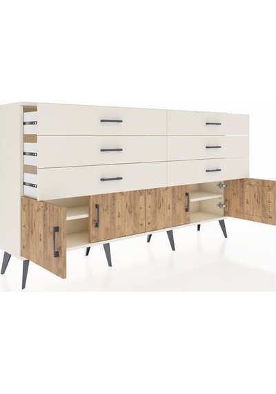 Arges Konsol 2 Raflı 6 Çekmeceli 4 Kapaklı 176x30x99 Aytaşı-çam/a Aytaşı-çam/aytaşı Arges Konsol 2 Raflı 6 Çekmeceli 4 Kapaklı 176x30x99 Aytaşı-çam/a Aytaşı-çam/aytaşı