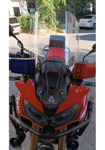 Yeni Africa Twin Kısa Tur Camı Seffaf 2016 2019 Uyumlu Cam Yükseklik 55cm X Üst Genişlik 41cm