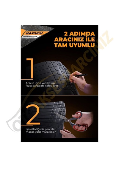 Maxımum Her Araca Uyumlu 4d Havuzlu Oto Paspas Universal Bej