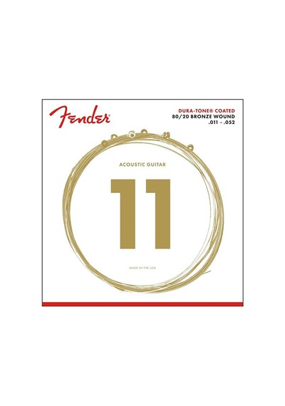 Fender 0730880003 Dura-tone 880cl 80/20 Coated Akustik Gitar Teli