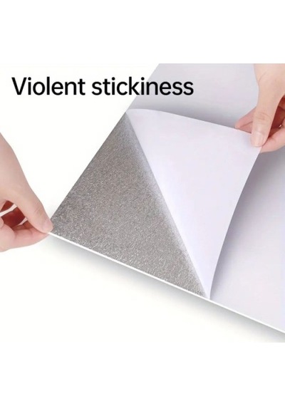 Askımo - Gri Mermer Desen Duvar Sticker 30x30 Muhtelif
