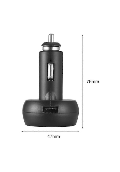 3'ü 1 Arada Dijital Led Usb Araç Şarj Cihazı Voltmetre Termometre Araç Aküsü Monitörü No.94632 Newway