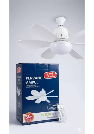 Ycl Yl-520 36 Watt Led Pervane Ampul E27 3 Renkli Çok Renkli