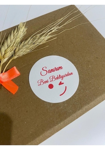 Sanırım Beni Bekliyordun Yuvarlak Yapışkanlı Etiket 4x4 Cm 120 Adet