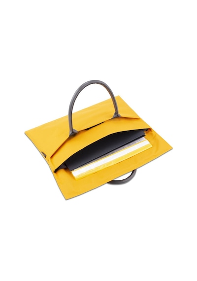 Classone Byn-el008 Wtxpro Su Geçirmez Kumaş 13-14 İnch Bayan Laptop, Notebook, Apple Uyumlu MacBook Air El Çantası- Tote Bag - Sarı
