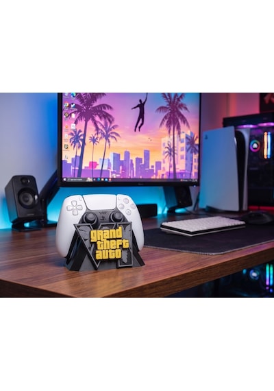 Omni Gta 6 Temalı Ps5 Kol Standı - Özel Tasarım Gta 6 Kontrolcü Standı, Playstation 5 Oyuncu Aksesuarı Konsol Standı Ve Tutucu Siyah