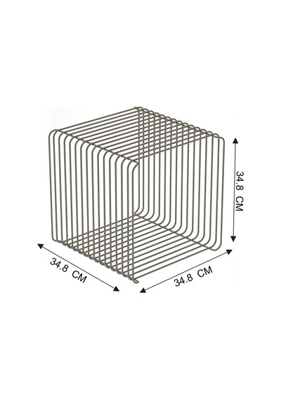 Bonj19 Miami Dopamin Minimalist Metal Tel Yan Sehpa Modern Küp Yan Sehpa & Modüler Kitaplık Dergilik Bonj19