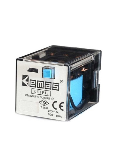 Emas Re1p11dc024 Re1 24vdc 3 Kontak 3 Kontak 11 Pin Endüstriyel Röle