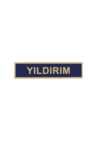 ''yıldırım'' Jandarma Asayiş Pvc İsimlik, , Cırtlı, 10 Cm X 2,5 Cm, Mevzuata Uygun Lacivert