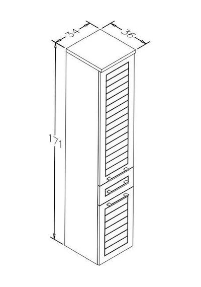 Orka Perge 65 Cm Mdf Beyaz Banyo Dolabı Takımı Ve Boy Dolabı Beyaz