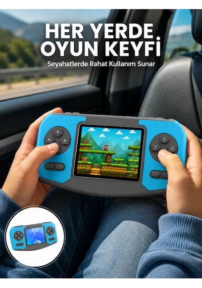 Hepsi Çocuklara Özel Retro Oyun Konsolu Portatif Eğlence Cihazı Najmaddin