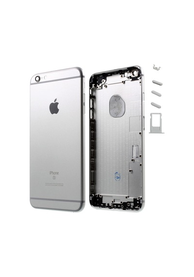 Apple Uyumlu iPhone 6S Plus Boş Kasa Beyaz (Açık Gri) Tam