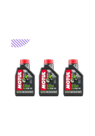Motul 5100 10W-50 Motorsiklet Yağı 3 x 1 L