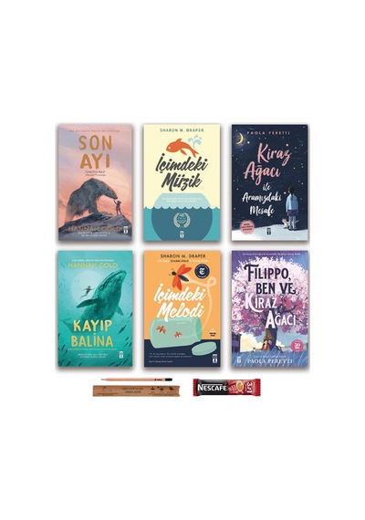 Genç Timaş Son Ayı - Kayıp Balina - İçimdeki Müzik - İçimdeki Melodi - Filippo Ben ve Kiraz Ağacı Set 6 Kitap