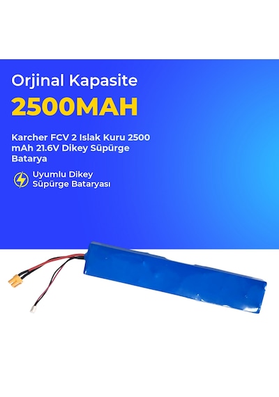 Karcher Fcv 2 Islak Kuru 2500 Mah 21.6v Dikey Süpürge Batarya