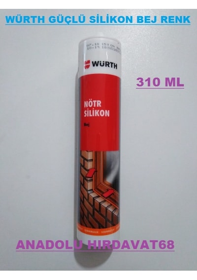 Würth Bej Renk Silikon Güçlü Silikon Bej Renk 310 Ml Germany Bej
