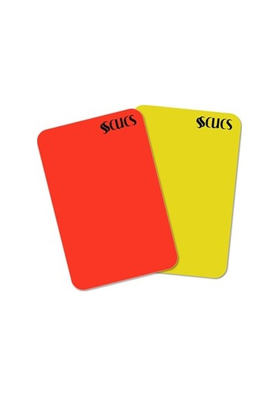 Özel Seri Sahada Lazim Spor Malzemesi Mac Aracı Scx-1380 Hakem Kartı Sarı-kırmızı Sc-10432 Kırmızı - Sarı