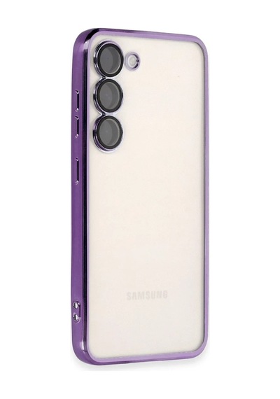 Samsung Galaxy Uyumlu, S24 Plus Kılıf Razer Lensli Silikon - Mor