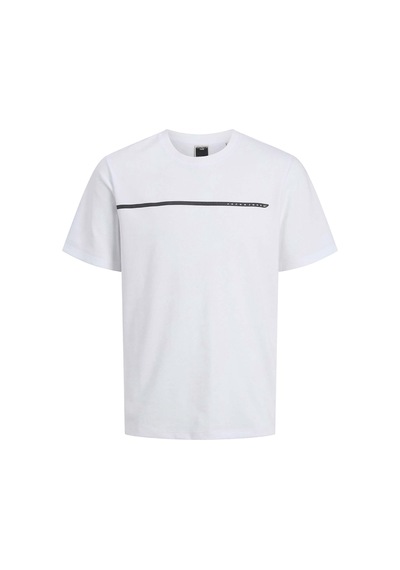 Jack & Jones JCOFUSION Erkek  Beyaz Tişört