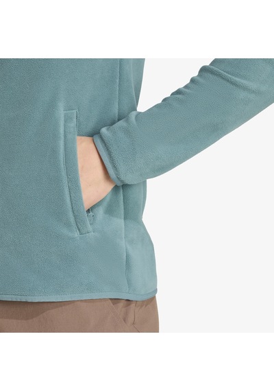 Adidas Multi Essentials Full Zip Fleece Kadın Yeşil Yürüyüş Polar Jm3111 Yeşil