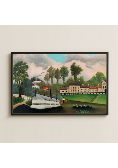 Henri Rousseau Nehir Kıyısı Uv Baskı Pvc Tablo