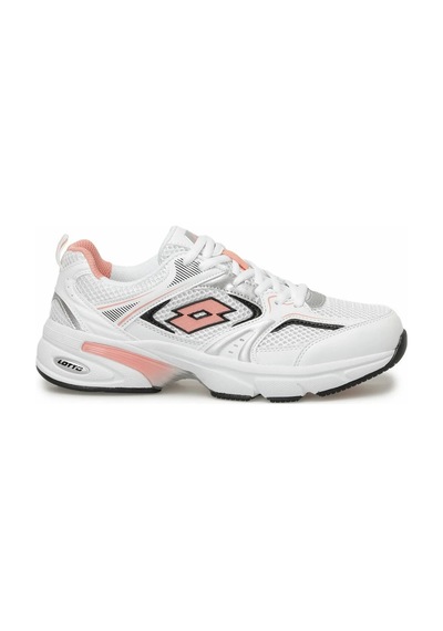 Lotto Athens Wmn Kalın Taban Fileli Kadın Günlük Spor Sneaker Ayakkabı Beyaz-pembe Beyaz - Pembe