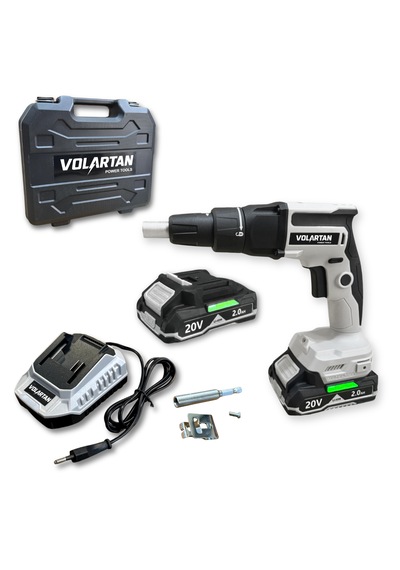 Volartan Delta VTD-4700 20V 2.0AH Kömürsüz Çift Akülü Alçıpan Vidalama