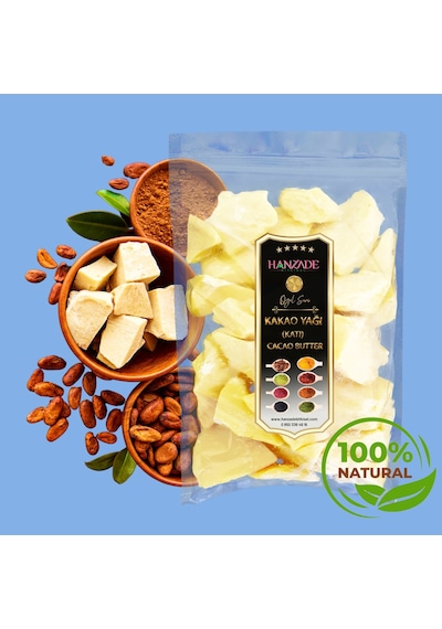 Hanzade Bitkisel Yenilebilir Saf Katı Kakao Yağı 500 G