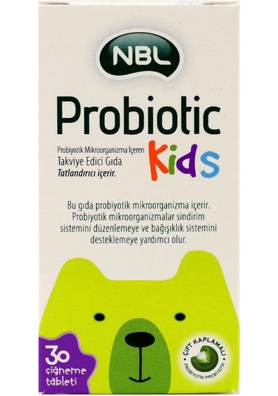 Nbl Probiotic Kids 30 Çiğneme Tableti