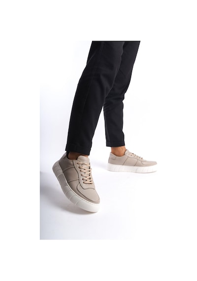 Mubiano Hakiki Deri Erkek Spor Ayakkabı & Sneaker Nude -mbkry650-n Ten