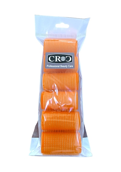 Croc 1224 Turuncu 6lı Mini Paket Bigudi Cırtlı Saç Bigudisi Çap 3cm Turuncu
