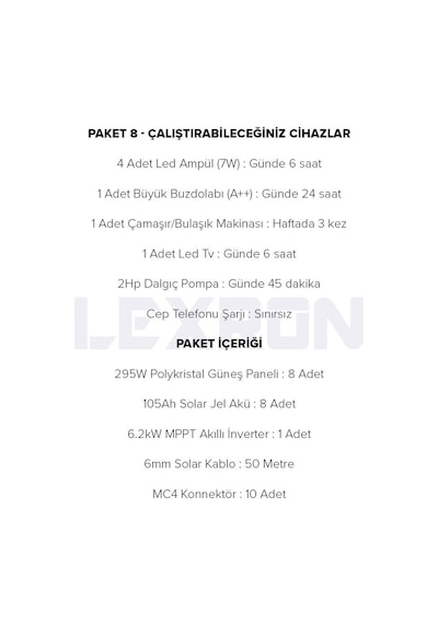 Urla Solar 6.2kw Polikristal Paket Sistem 1 Paket 8