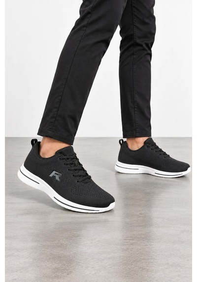 Ht Hotin Rene Erkek Bağcıklı Günlük Sneaker Ayakkabı - Siyah