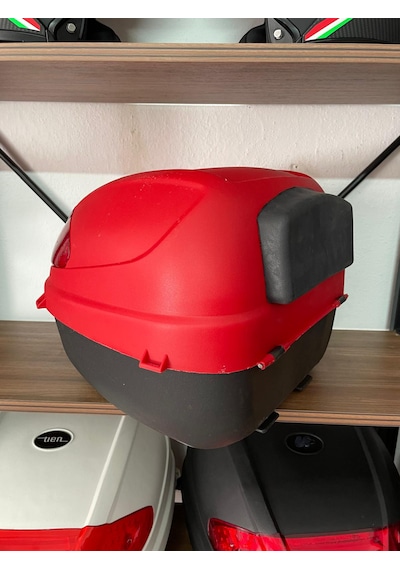 35 Litre Motosiklet Çantası Kırmızı