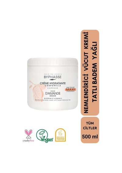 Nemlendirici Vücut Kremi Tatlı Badem Yağlı 500ml