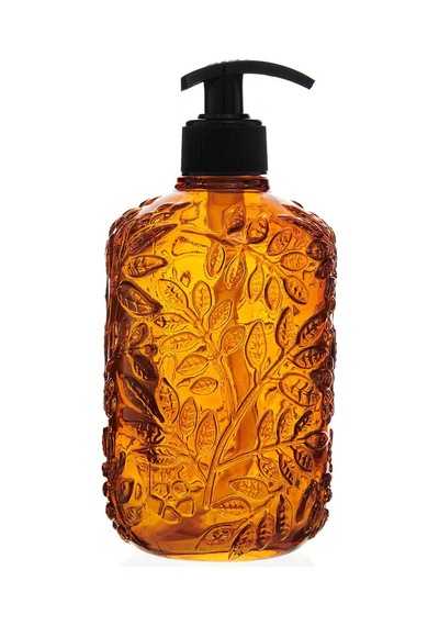 Design Venüs Cam Sıvı Sabunluk - Amber Çok Renkli