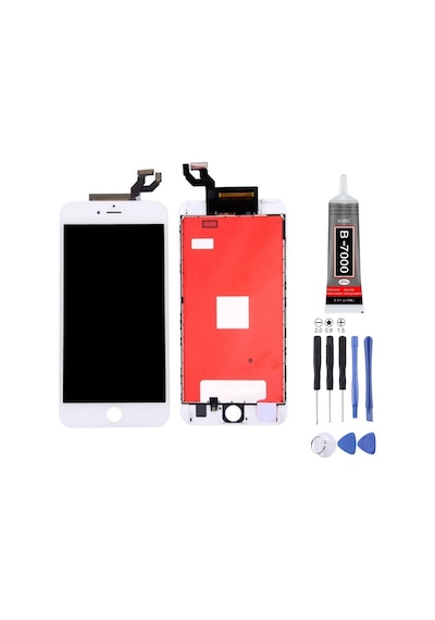 Apple Uyumlu iPhone 6s Plus Lcd Ekran Beyaz + Montaj Kiti
