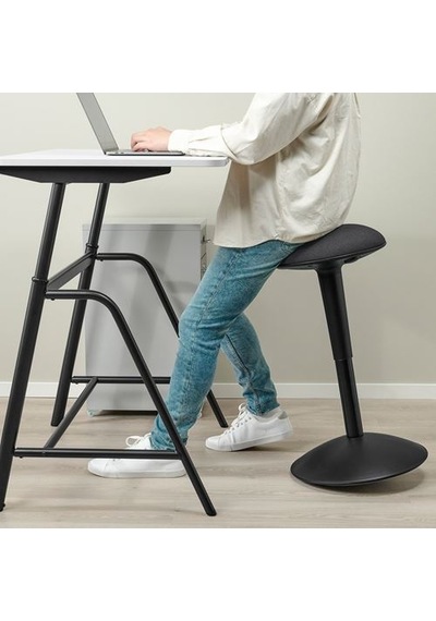 Ikea Nılserık Tabure, Vissle Koyu Gri