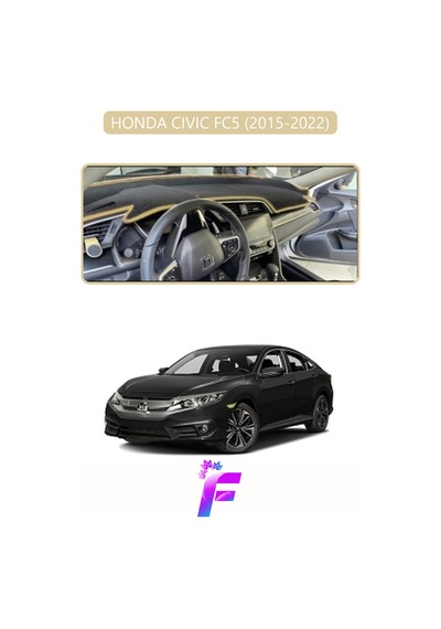 Honda Cıvıc Fc5 2015-2022 Torpido Örtüsü Güneşten Korur Kolay Montaj Tam Uyum F61