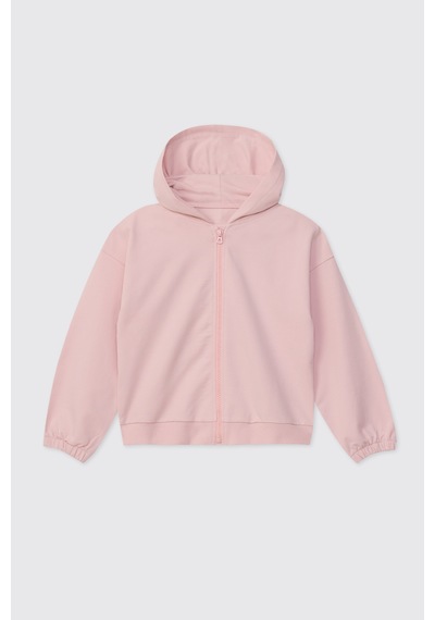 Panço Kız Çocuk Kapüşonlu Pembe Eşofman Takımı 2621gk17008